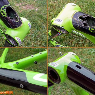 Ripristino telaio Cannondale danneggiato